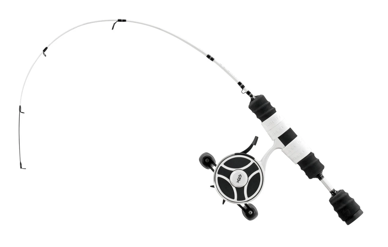 13 Fishing - FreeFall Ghost / Fate V3 Ice Combo 27" L (Light) - Tickle Stick Tip With Tennessee Handle And Evolve Reel Wraps - RH Retrieve 3 13 Fishing - FreeFall Ghost / Fate V3 Ice Combo 27" L (Light) - Tickle Stick Tip With Tennessee Handle And Evolve Reel Wraps - RH Retrieve